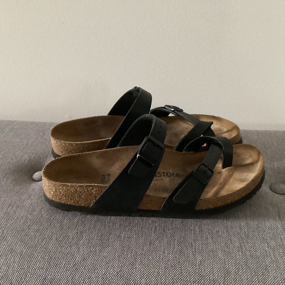 Birkenstock Mayari sandals with Suede Cork Footbed Size 37)